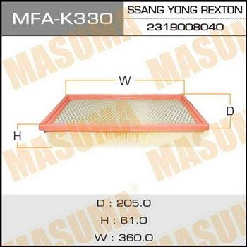 Masuma MFA-K330 Air filter MFAK330