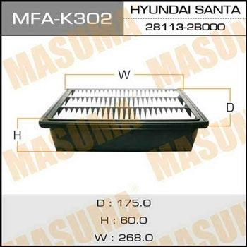 Masuma MFA-K302 Air filter MFAK302