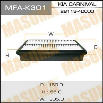 Masuma MFA-K301 Air filter MFAK301
