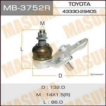 Masuma MB-3752R Ball joint MB3752R