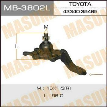 Masuma MB-3802L Ball joint MB3802L