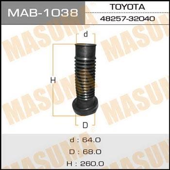 Masuma MAB-1038 Shock absorber boot MAB1038