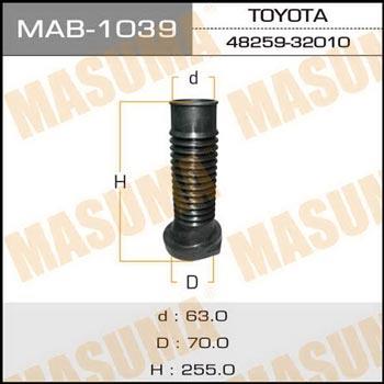 Masuma MAB-1039 Shock absorber boot MAB1039