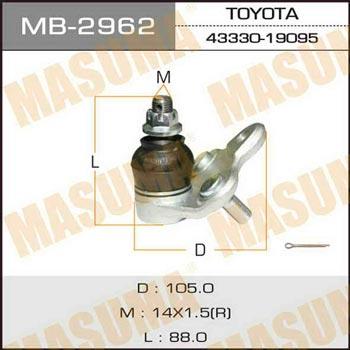 Masuma MB-2962 Ball joint MB2962