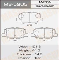 Masuma MS-5905 Brake shoe set MS5905
