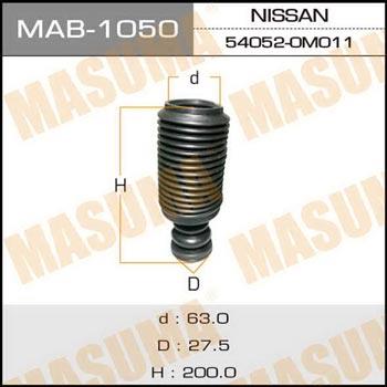 Masuma MAB-1050 Bellow and bump for 1 shock absorber MAB1050