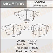 Masuma MS-5906 Brake shoe set MS5906