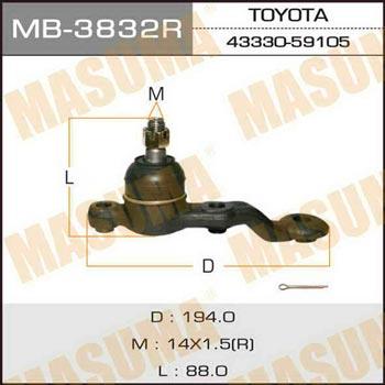 Masuma MB-3832R Ball joint MB3832R