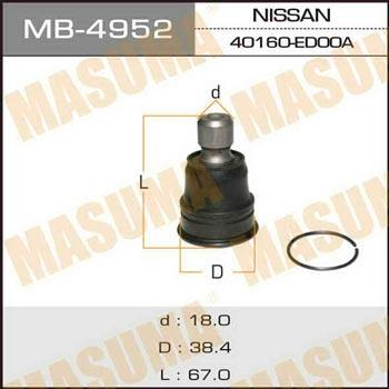 Masuma MB-4952 Ball joint MB4952