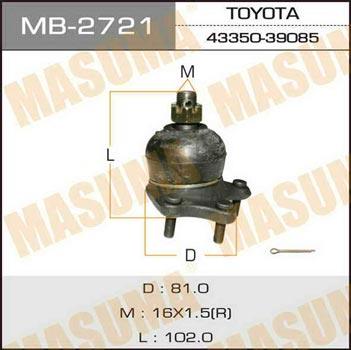 Masuma MB-2721 Ball joint MB2721