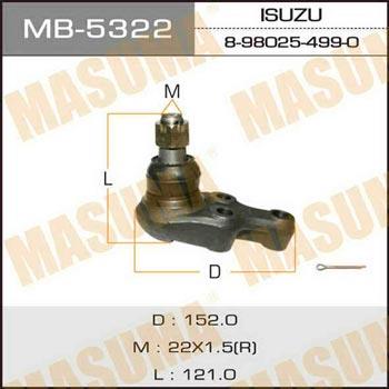 Masuma MB-5322 Ball joint MB5322