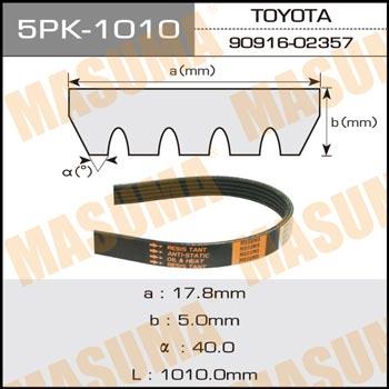 Masuma 5PK-1010 V-ribbed belt 5PK1010 5PK1010