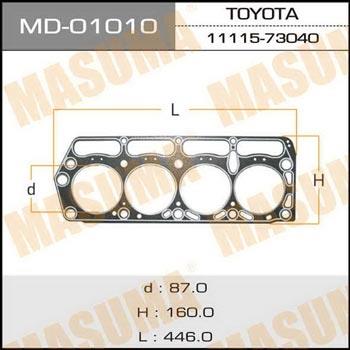Masuma MD-01010 Gasket, cylinder head MD01010