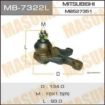 Masuma MB-7322L Ball joint MB7322L