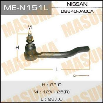 Masuma ME-N151L Tie rod end left MEN151L