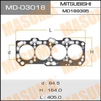 Masuma MD-03018 Gasket, cylinder head MD03018