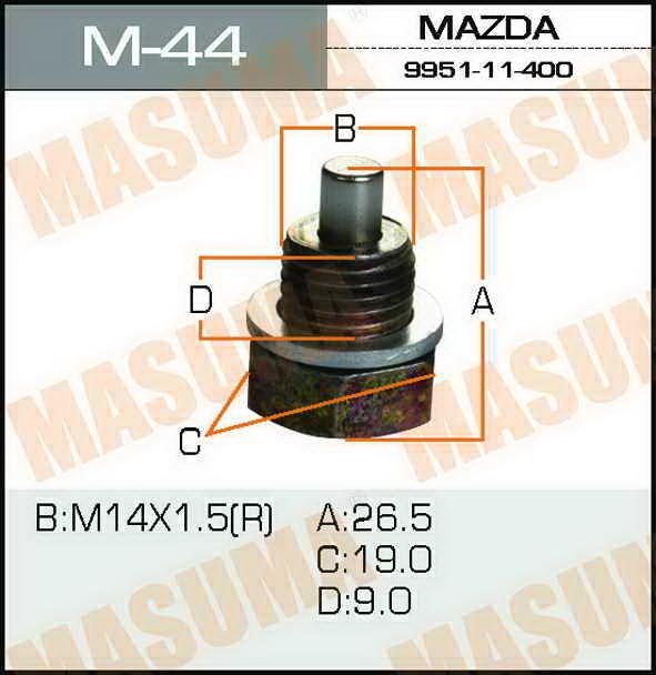 Masuma M-44 Sump plug M44