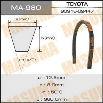 Masuma MA-980 V-belt MA980
