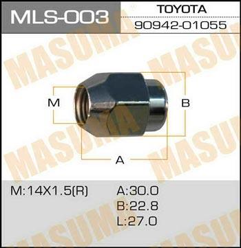 Masuma MLS-003 Nut MLS003
