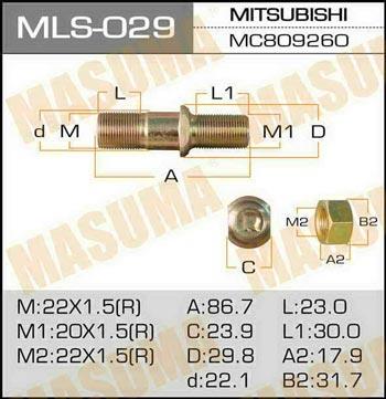 Masuma MLS-029 Wheel Stud MLS029