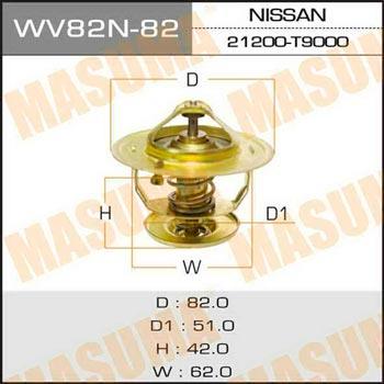Masuma WV82N-82 Thermostat, coolant WV82N82