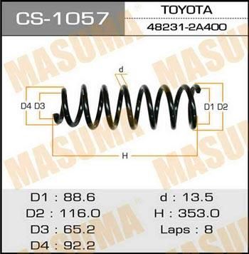 Masuma CS-1057 Coil Spring CS1057