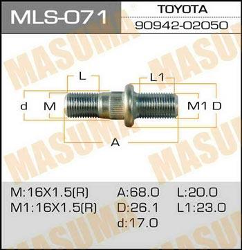 Masuma MLS-071 Wheel Stud MLS071