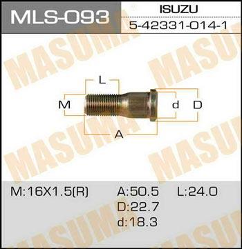 Masuma MLS-093 Wheel Stud MLS093