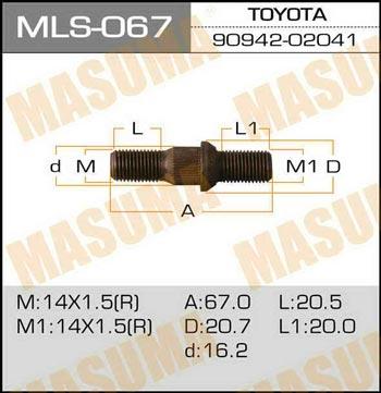 Masuma MLS-067 Wheel Stud MLS067