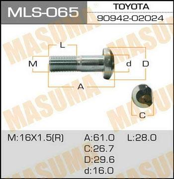 Masuma MLS-065 Wheel Stud MLS065