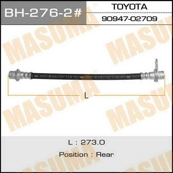 Masuma BH-276-2 Brake Hose BH2762