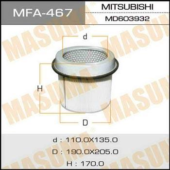 Masuma MFA-467 Air filter MFA467