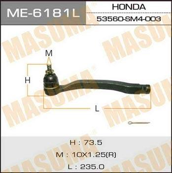 Masuma ME-6181L Tie rod end left ME6181L
