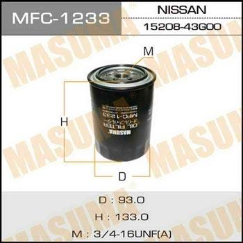 Masuma MFC-1233 Oil Filter MFC1233