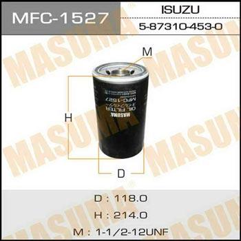 Masuma MFC-1527 Oil Filter MFC1527