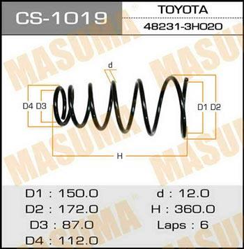 Masuma CS-1019 Coil Spring CS1019