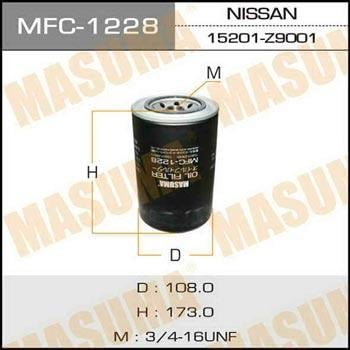 Masuma MFC-1228 Oil Filter MFC1228