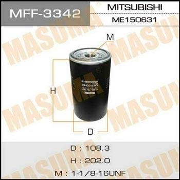 Masuma MFF-3342 Fuel filter MFF3342