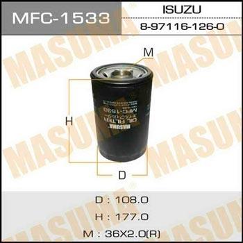 Masuma MFC-1533 Oil Filter MFC1533