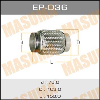 Masuma EP-036 Corrugated pipe EP036