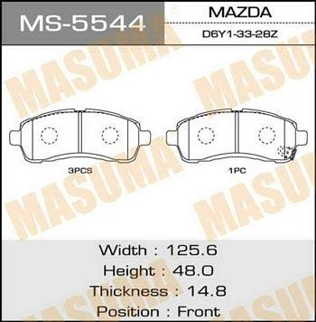 Masuma MS-5544 Brake shoe set MS5544