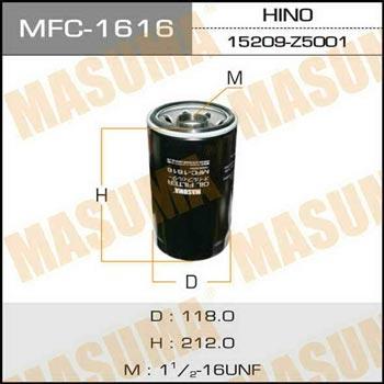 Masuma MFC-1616 Oil Filter MFC1616