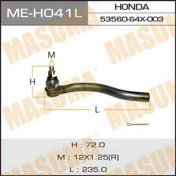 Masuma ME-H041L Tie rod end left MEH041L