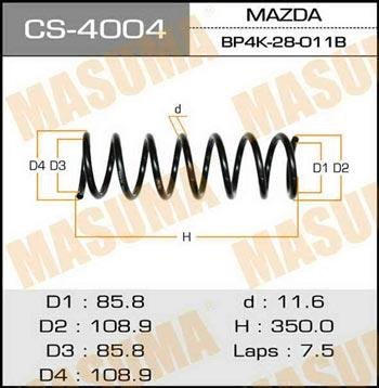 Masuma CS-4004 Coil Spring CS4004