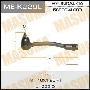 Masuma ME-K229L Tie rod end left MEK229L