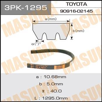 Masuma 3PK-1295 V-ribbed belt 3PK1295 3PK1295