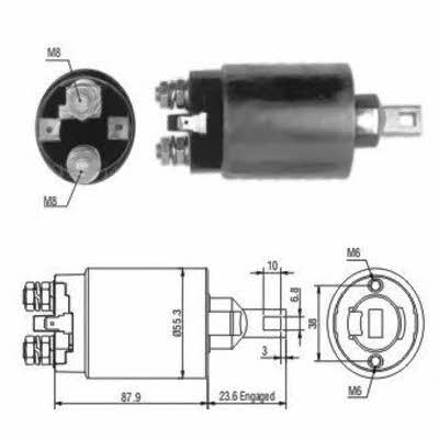 Meat&Doria 46024 Solenoid switch, starter 46024