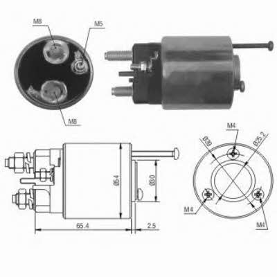 Meat&Doria 46012 Solenoid switch, starter 46012