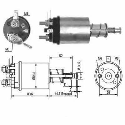 Meat&Doria 46021 Solenoid switch, starter 46021