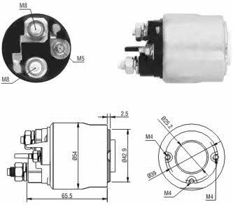 Meat&Doria 46017 Solenoid switch, starter 46017